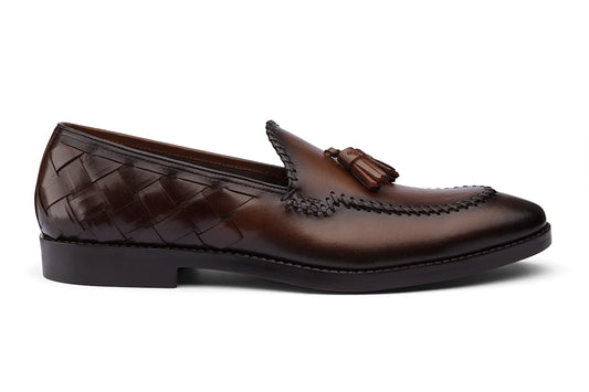 MILANO - CHESTNUT BROWN LEATHER SHOES