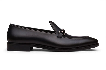 MONACO - MIDNIGHT NAVY BLUE LEATHER SHOES