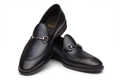 MONACO - MIDNIGHT NAVY BLUE LEATHER SHOES