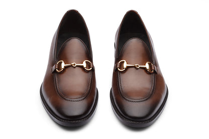 MONACO - CHESTNUT BROWN LEATHER SHOES