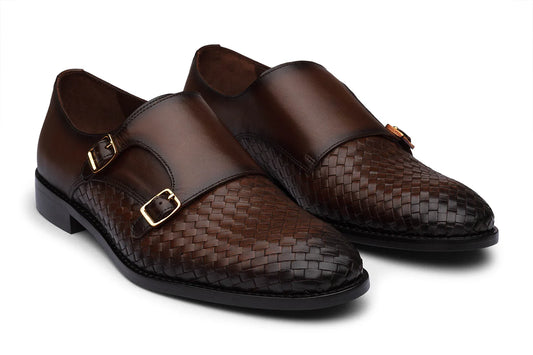 AMSTERDAM - CHESTNUT BROWN LEATHER SHOES