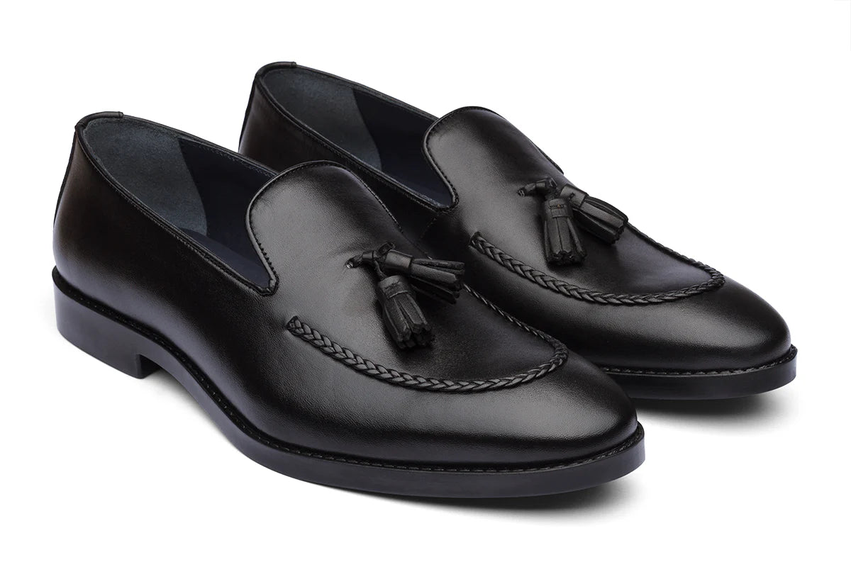 BUDAPEST - BLACK LEATHER SHOES