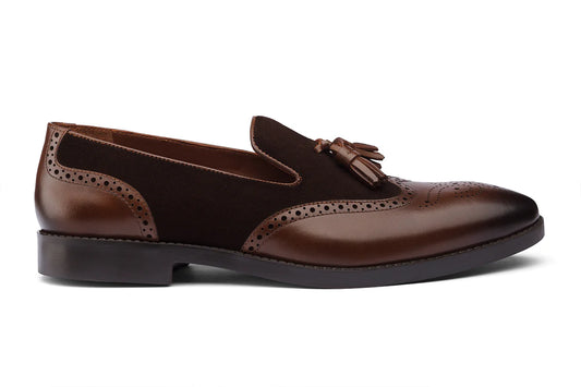LIVERPOOL - CHESTNUT BROWN LEATHER SHOES