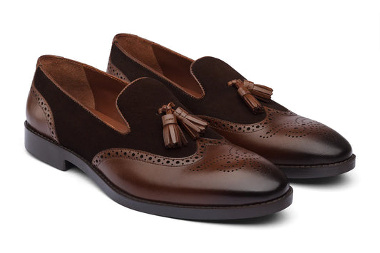LIVERPOOL - CHESTNUT BROWN LEATHER SHOES