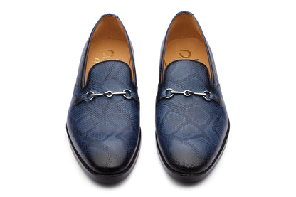 COBRA - BLUE LEATHER SHOES