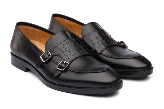 WESSEX - BLACK LEATHER SHOES