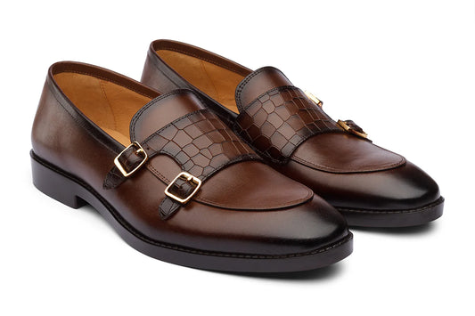 WESSEX - CHESTNUT BROWN LEATHER SHOES