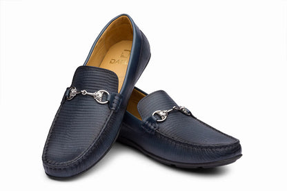 FRANKFURT - BLUE LEATHER SHOES