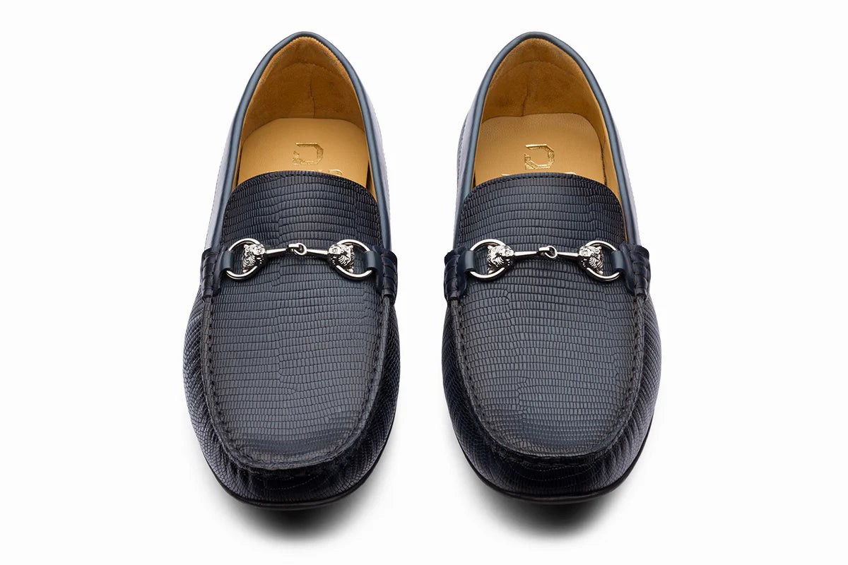 FRANKFURT - BLUE LEATHER SHOES