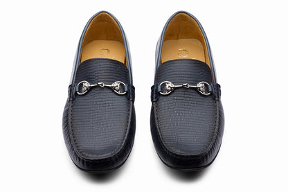 FRANKFURT - BLUE LEATHER SHOES