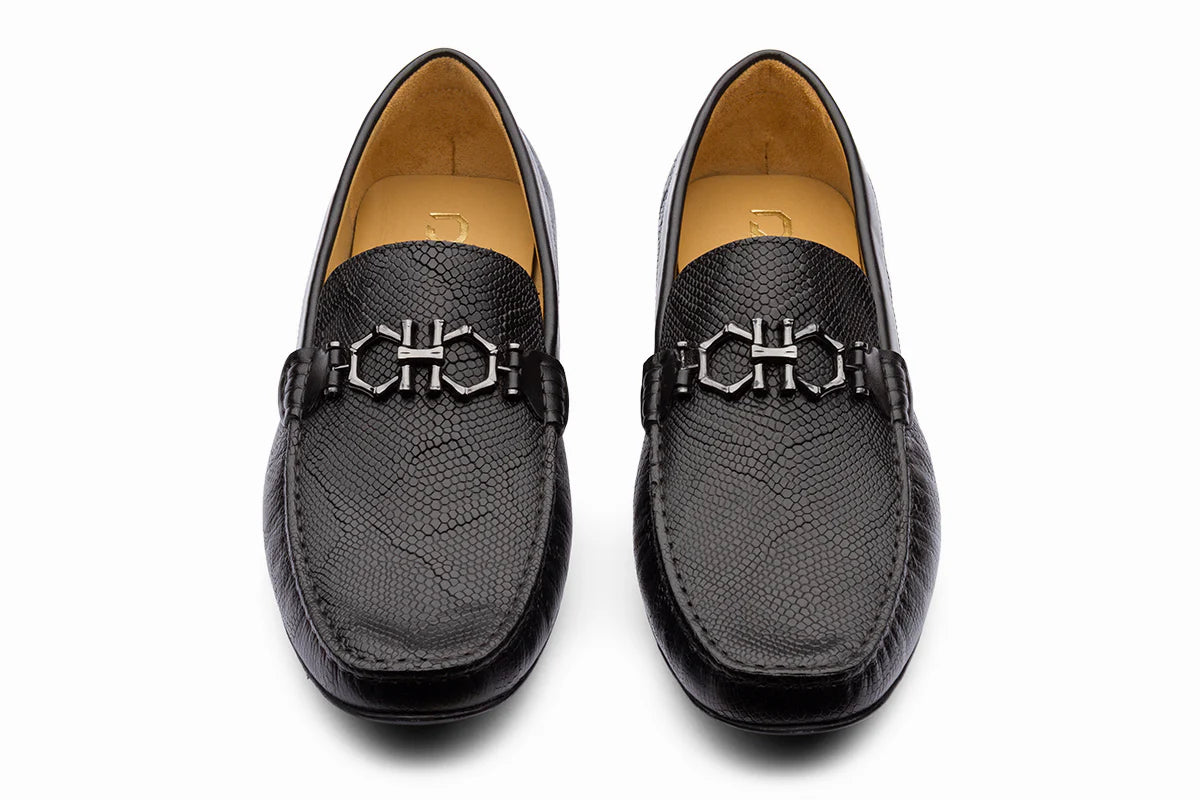 MANCHESTER - BLACK LEATHER SHOES