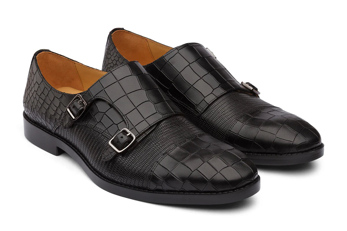 DENVER - BLACK LEATHER SHOES
