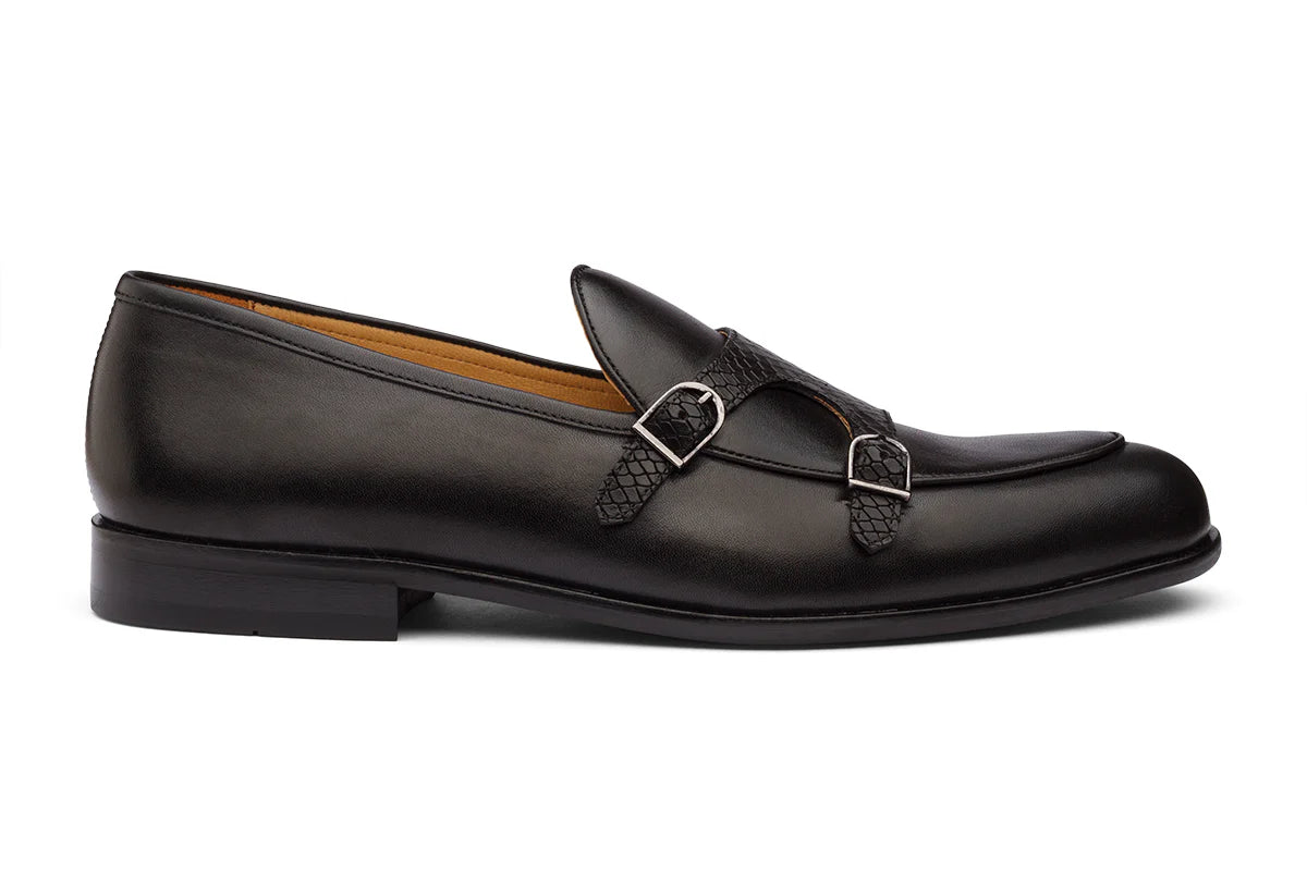 VALENCIA - BLACK LEATHER SHOES