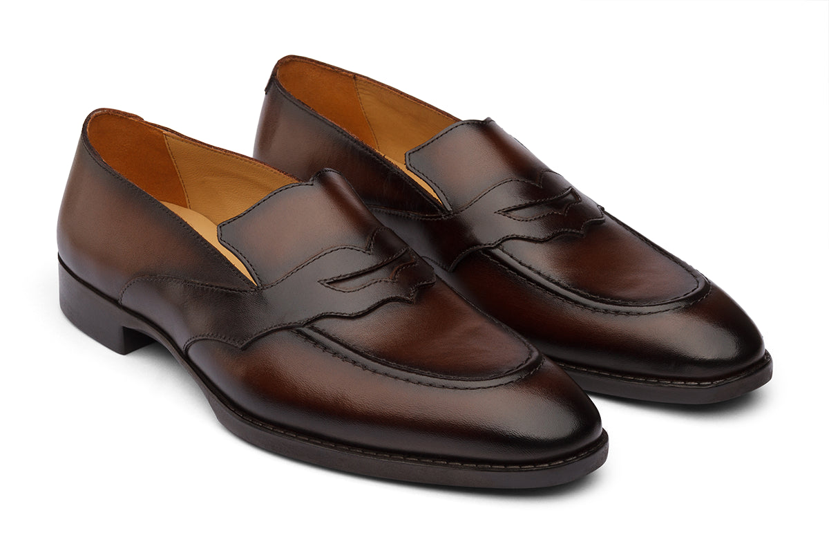 BRISTOL - CHESTNUT BROWN LEATHER SHOES
