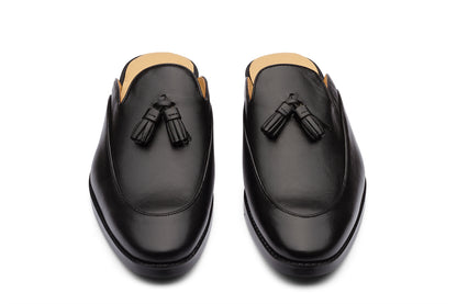 BROCODE - BLACK LEATHER MULES