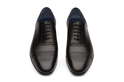 ATHENS - BLACK LEATHER SHOES